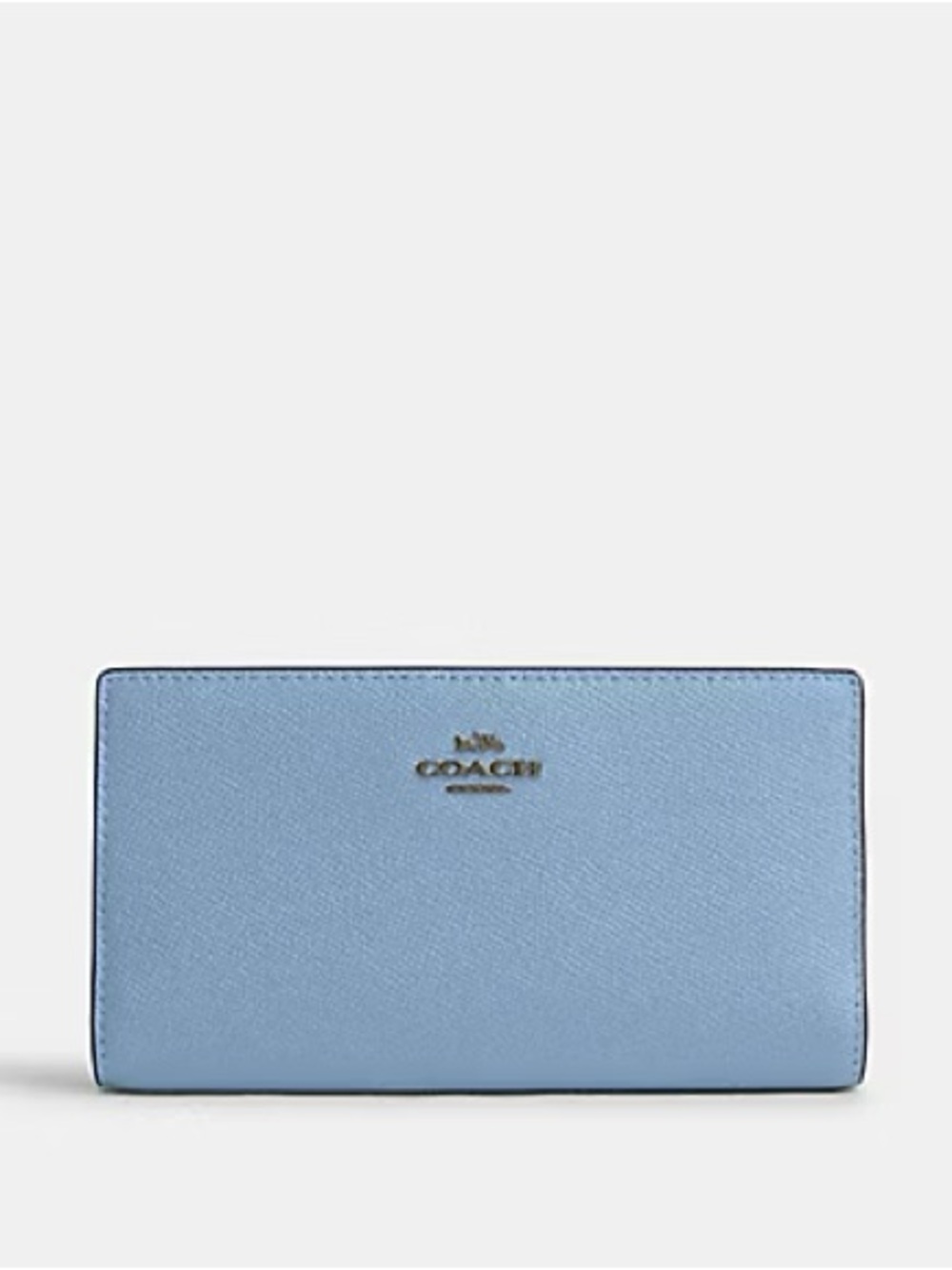 Coach Signature Slim Wallet Light Blue
